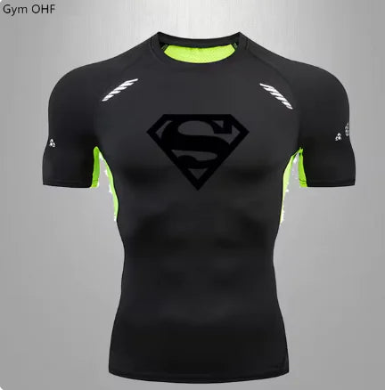 Men's Sports Quick Dry T Shirt Compression Gym